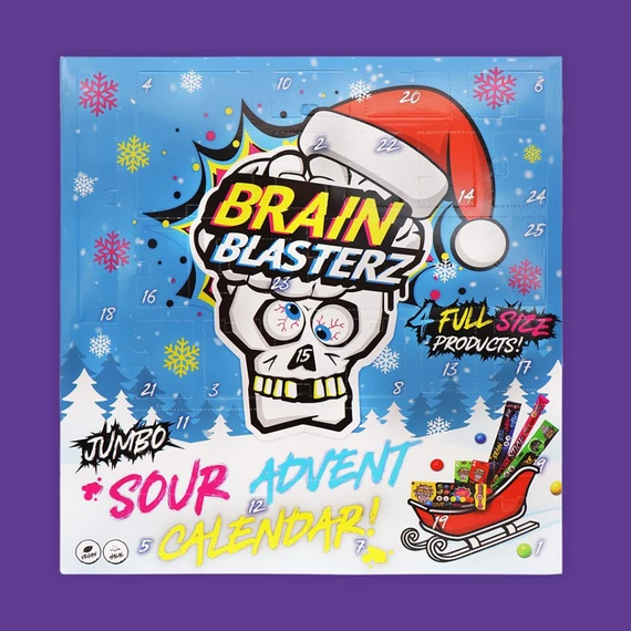Brain Blasterz Adventi kalendárium extra savanyú cukrok 306g