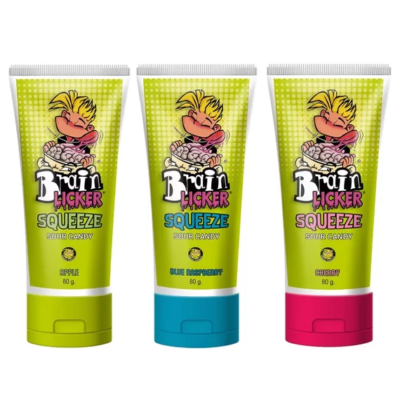 Brain Licker Squeeze tubusos gyümölcsös cukor 80g