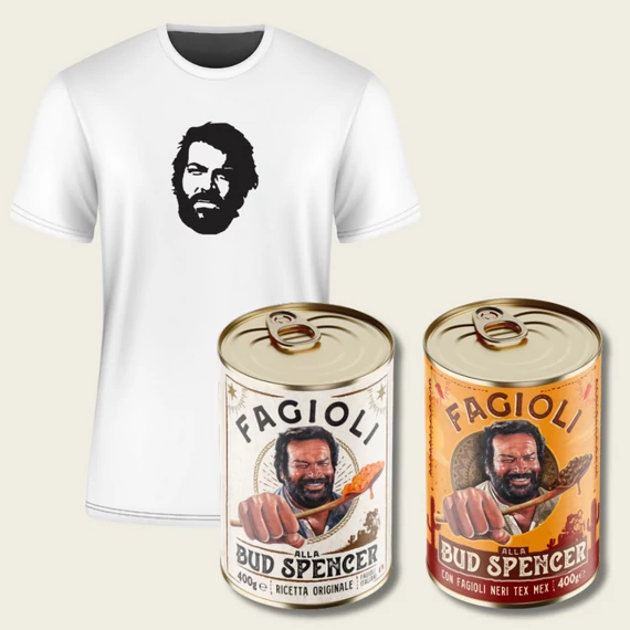 Bud Spencer póló csomag (2 db bab, 1 db Bud Spencer póló)