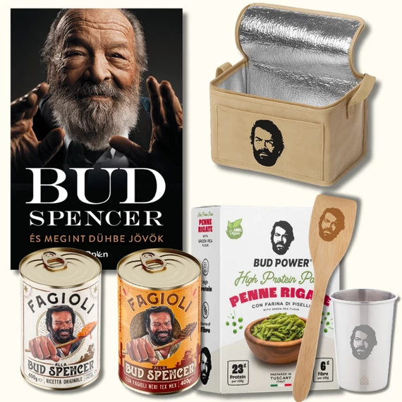 Bud Spencer - Megint dühbe jövünk könyv csomag ajándékokkal