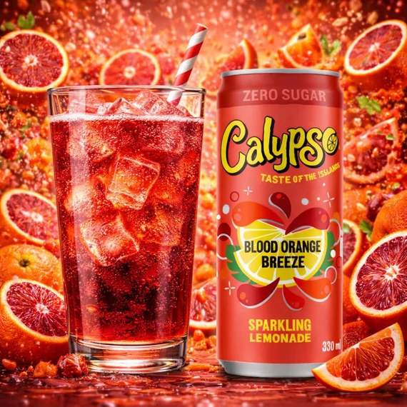 Calypso Blood Orange Breeze Zero cukormentes vérnarancs ízű limonádé 250ml
