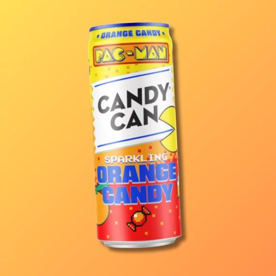 Candy Can Pac-Man Orange Candy narancs ízű angol üdítő 330ml