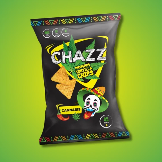 Chazz Cannabis Jalapeno ízű tortilla chips 100g