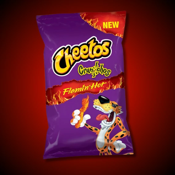 Cheetos Crunchetos Flamin Hot csípős chips 110g