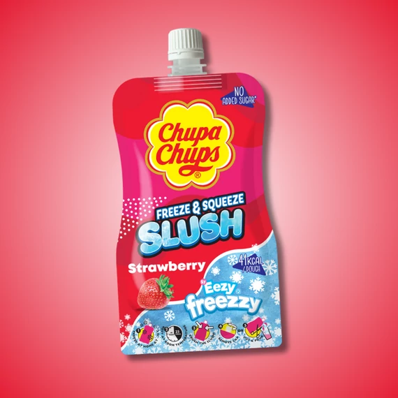 Chupa Chups Strawberry Slush eper ízű jégkása 250ml