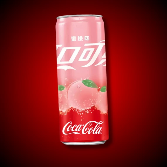 Coca Cola China Peach barack ízű szénsavas üdítőital 330ml