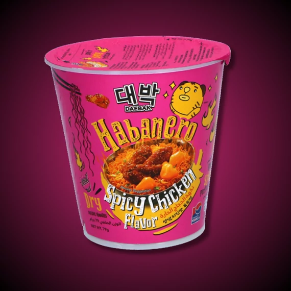 Daebak Habanero csirke ízű csípős leves tésztával 85g