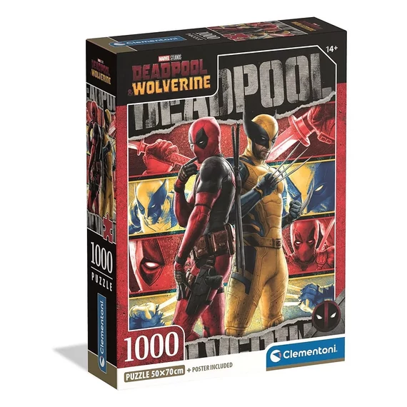 Marvel Deadpool és Rozsomák puzzle ajándék poszterrel 1000db 