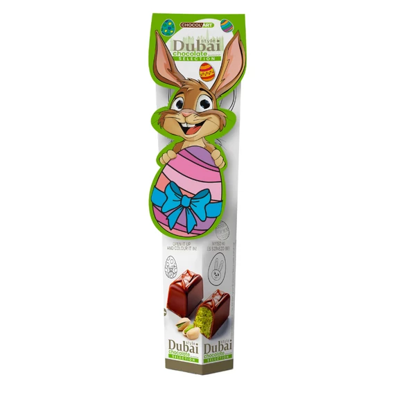 ChocolArt Húsvéti Dubai csoki pisztácia krémmel töltött bonbon 70g