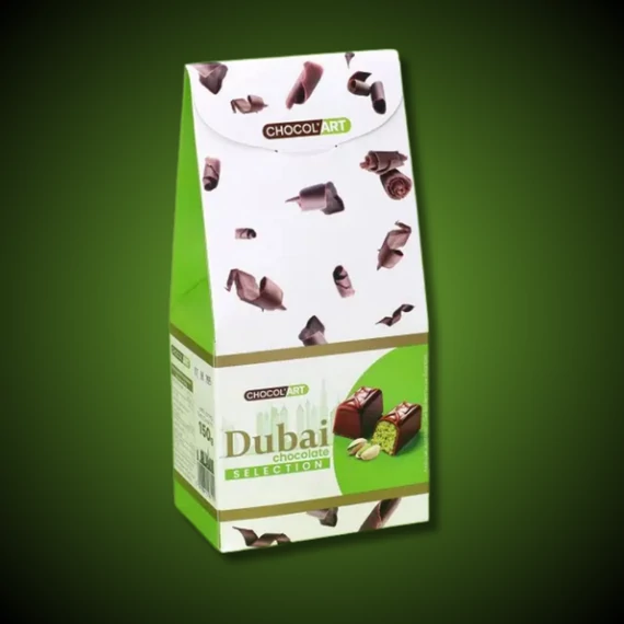 ChocolArt Dubai csokoládé pisztáciakrémmel és Kadayif tésztával töltött praliné 150g