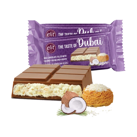 Elit Dubai csokoládé kókuszkrémmel 90g