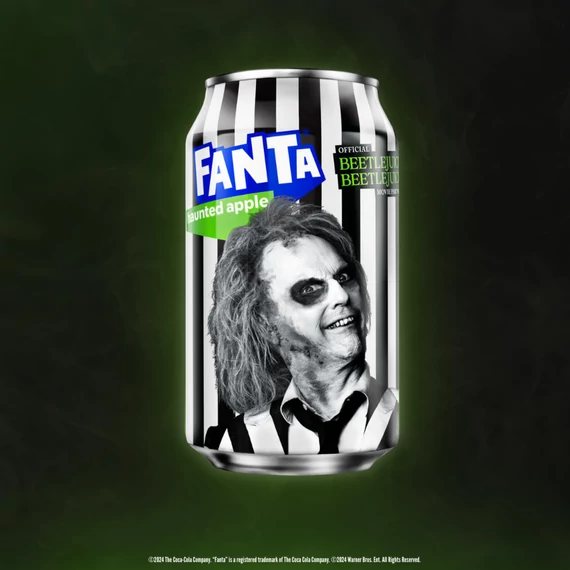 Fanta Afterlife Beetlejuice amerikai alma ízű limitált szénsavas üdítőital 355ml