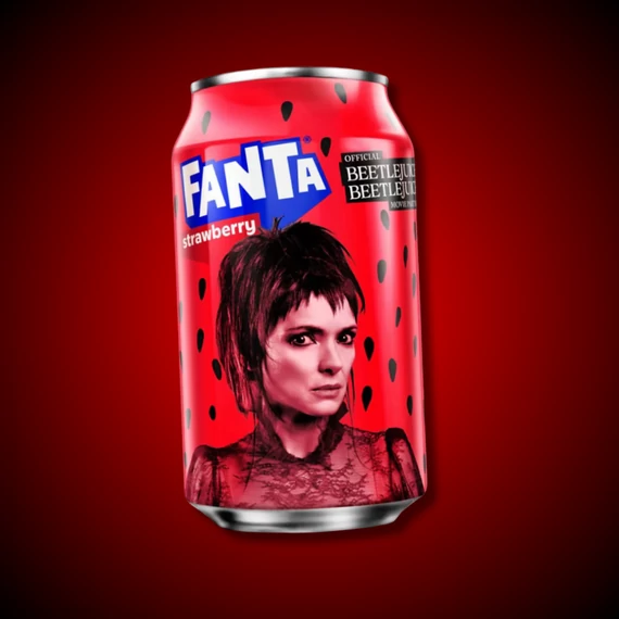 Fanta Beetlejuice USA  epres ízű limitált szénsavas üdítőital 355ml