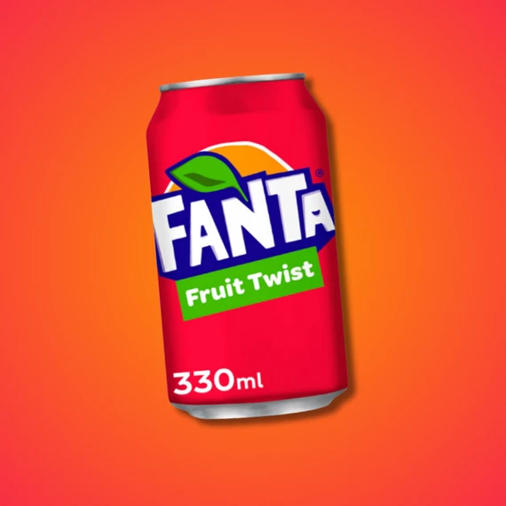 Fanta Fruit Twist UK vegyes gyümölcs ízű szénsavas üdítőital 330ml