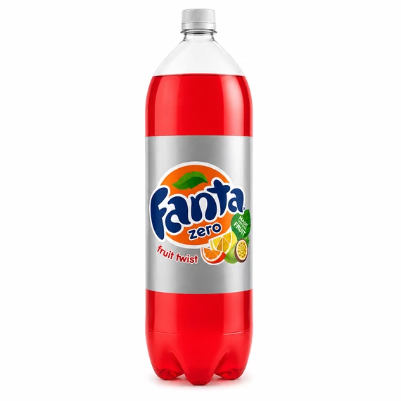 Fanta Fruit Twist Zero angol vegyes gyümölcs ízű szénsavas üdítőital 2 liter
