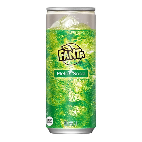 Japán Fanta Melon Soda sárgadinnye ízű üdítő 250ml