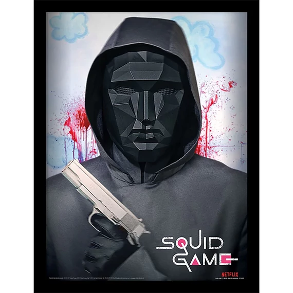 Squid Game - Frontman poszter kerettel