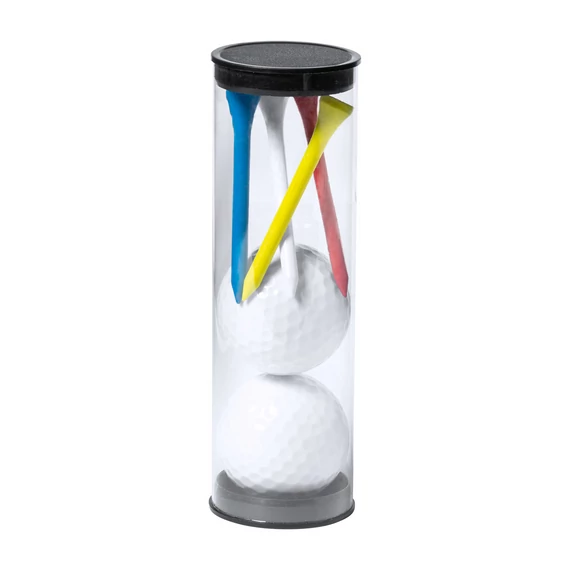 Golf szett műanyag tartóban