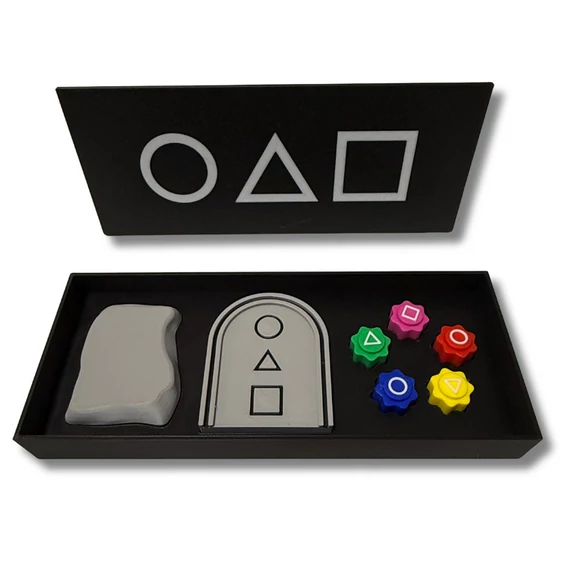 Squid Game játékdoboz - gonggi és repülő kövek