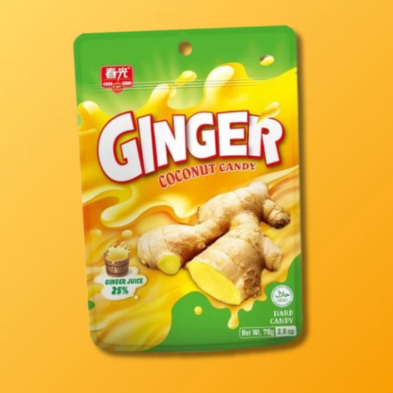 Kínai kókuszos gyömbér cukor 78g