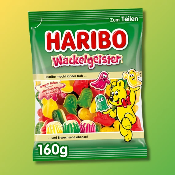 Haribo Wackelgeister szellem formájú gyümölcsös gumicukor 160g