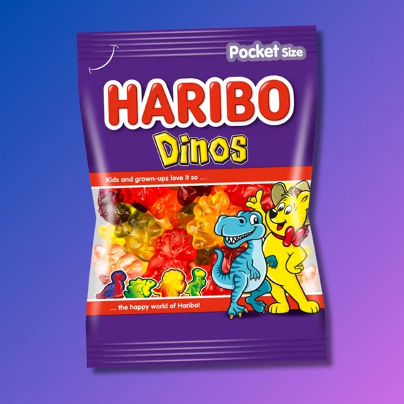Haribo Dinos gyümölcsízű gumicukor 100g
