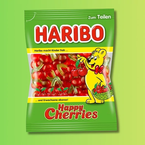 Haribo Happy Cherries gyümölcsízű gumicukorka 100g