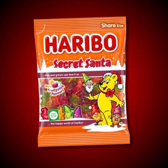 Haribo Secret Santa Titkos Mikulás karácsonyi gumicukor 200g