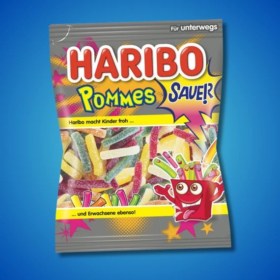 Haribo Saure Pommes savanyú sültkrumpli formájú gumicukor 80g