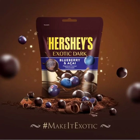 Hersheys Exotic Dark Acai ízű étcsokoládé 100g