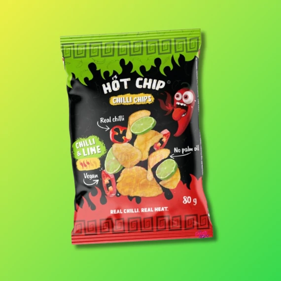 Hot Chip Chili Lime ízű chips 80g