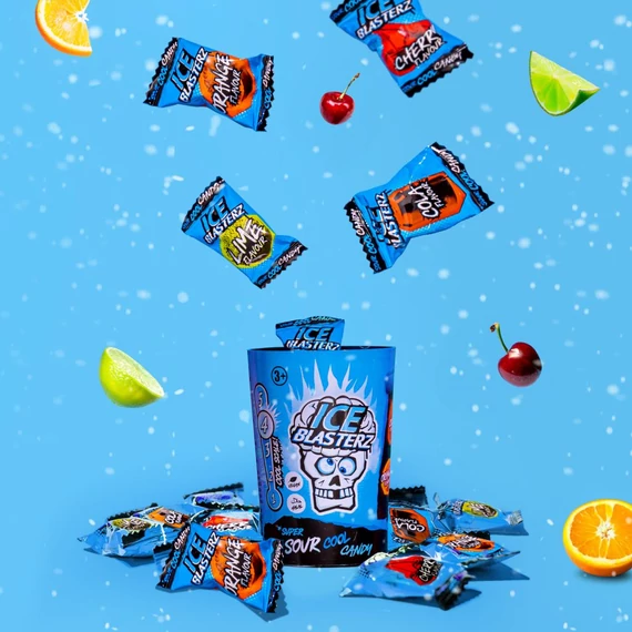Ice Blasterz savanyú kemény cukorka válogatás 48g