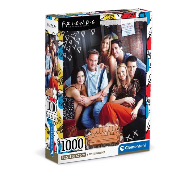 Jóbarátok puzzle ajándék poszterrel 1000 db