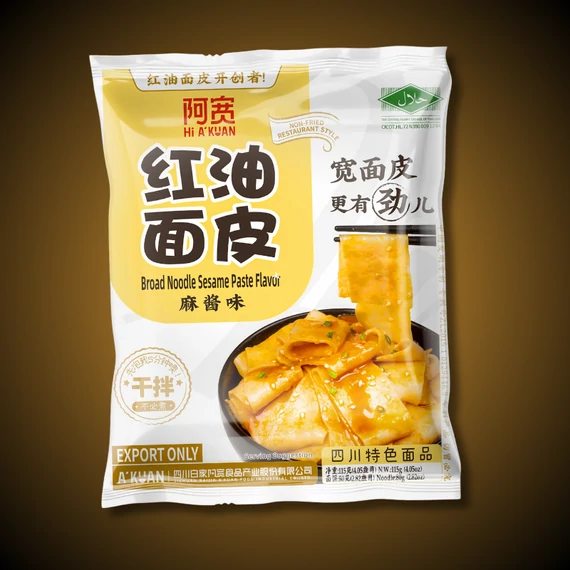 Kínai széles tészta szezám ízesítéssel 115g