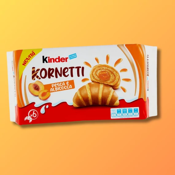 Kinder Kornetti Olasz barackkrémmel töltött Croissant családi kiszerelés 252g