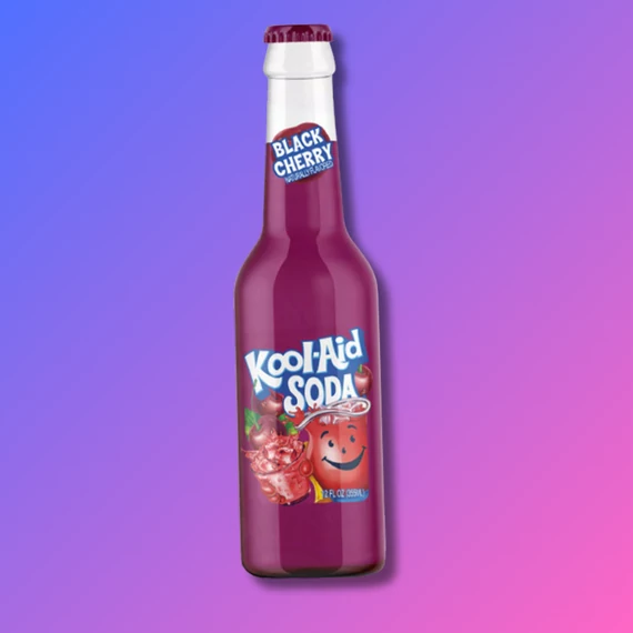 Kool-Aid Soda Black Cherry fekete cseresznye ízű gyümölcsös üdítő 355ml
