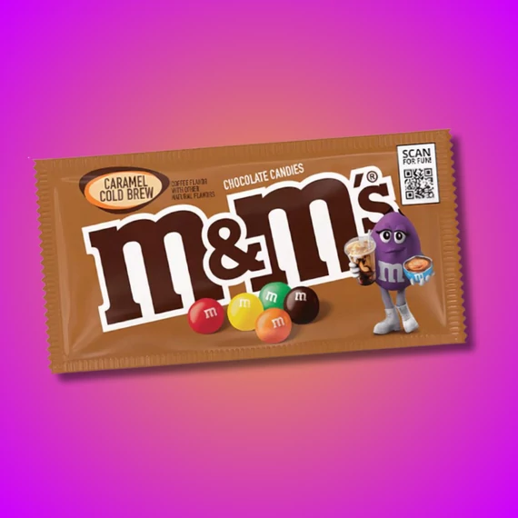M&M's Caramel Cold Brew kávés csoki ízű drazsé 40g