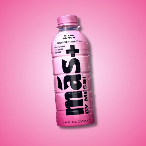 Mas+ by Messi Positive Hydration Miami Punch puncs ízű sportital 500ml