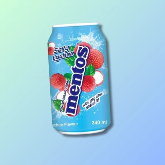 Mentos Salty Lychee licsi ízű üdítő zselédarabokkal 340ml