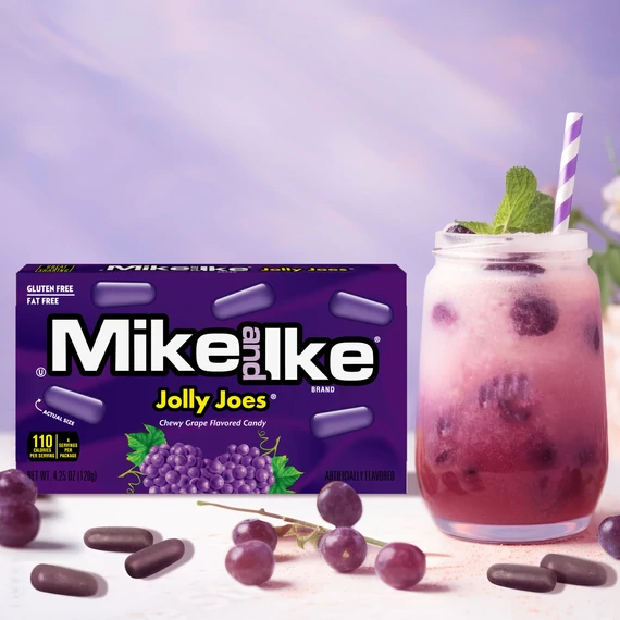 Mini Mike and Ike Jolly Joes szőlő ízű cukorka 22g