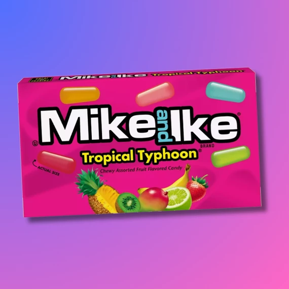 Mike and Ike Tropical Typhoon trópusi gyümölcs ízű cukorkák 120g