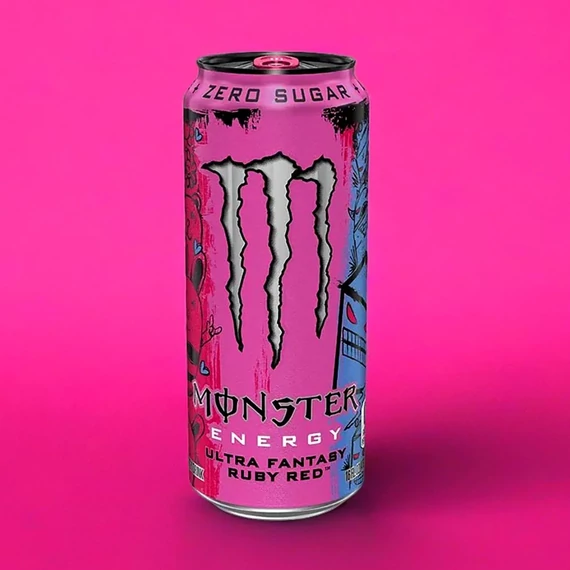 Monster Ultra Fantasy Ruby Red zero amerikai energiaital 473ml