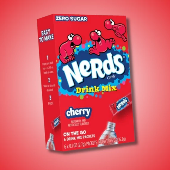 Nerds Drink Mix Cherry cseresznye ízű italpor családi kiszerelés 97g