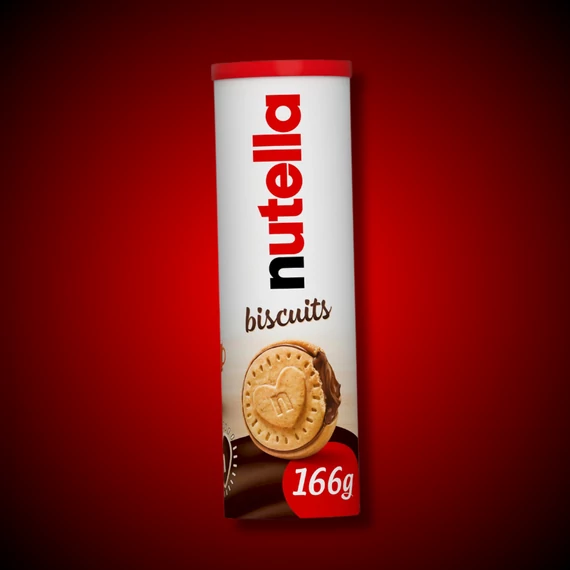 Nutella Biscuit keksz hengerben szív alakú tetővel 166g