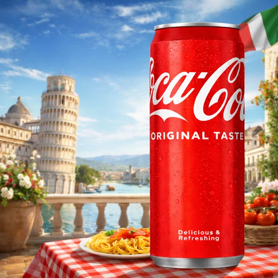  Olasz Coca Cola szénsavas üdítő 330ml