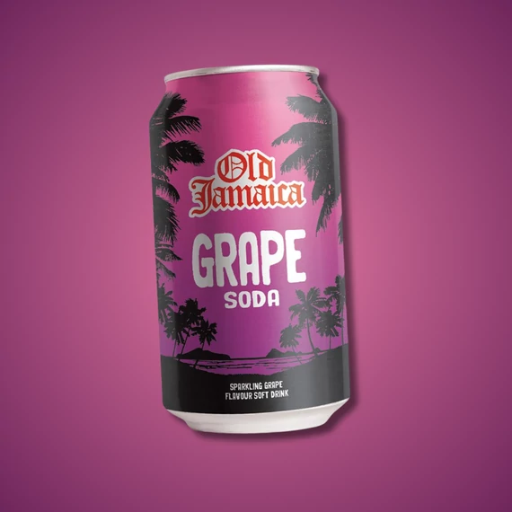 Old Jamaica Grape soda szőlő ízű szénsavas ital 330ml