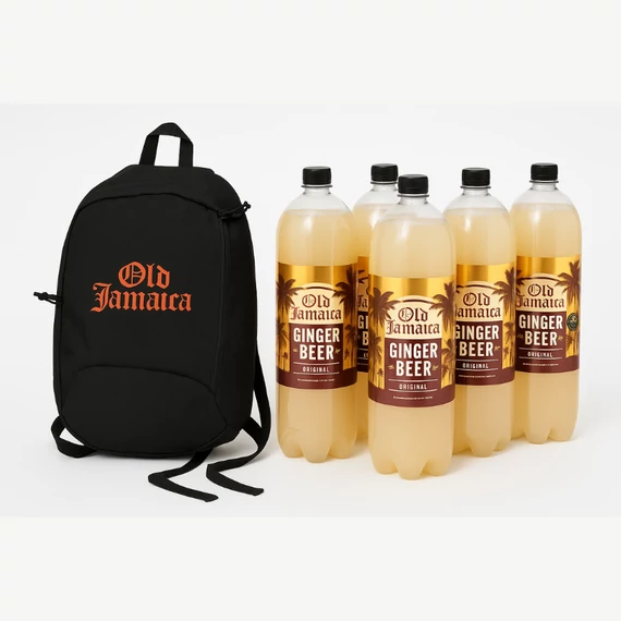 Old Jamaica hátizsák + Ginger Beer Original gyömbérsör 5x2 liter