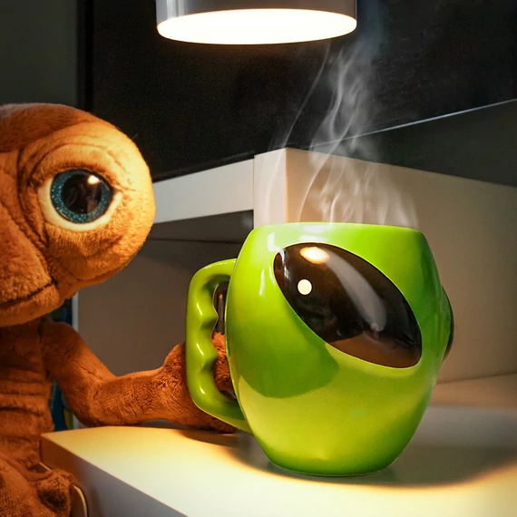 3D Alien fej bögre