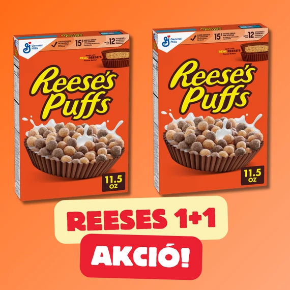 1+1 akció! Reeses Puffs gabonapehely 2x326g - limitált készlet!