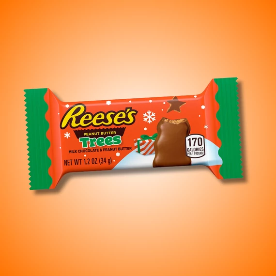 Reeses Karácsonyfa limitált kiadású karácsonyi mogyóróvajas tejcsokoládé 34g
